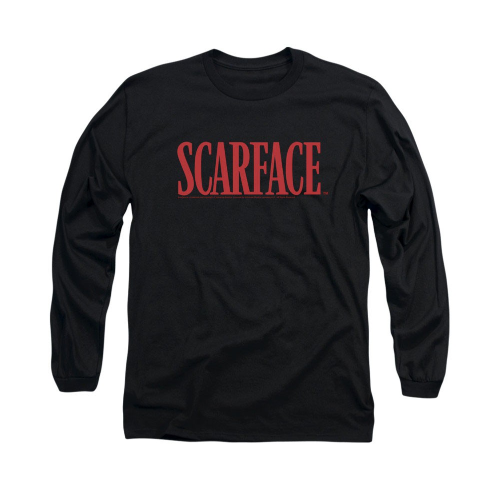 Scarface Logo Black Long Sleeve T-Shirt