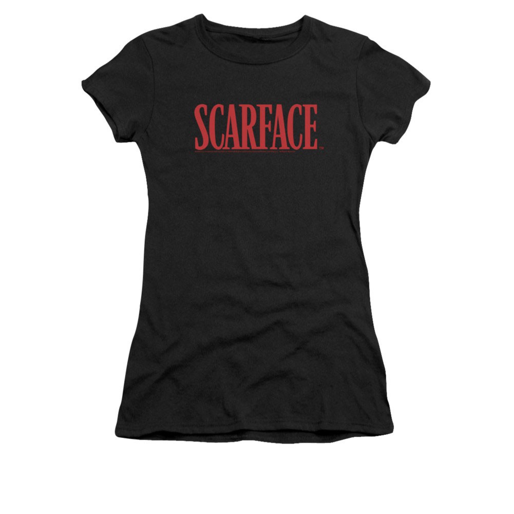 Scarface Classic Logo Black Juniors T-Shirt