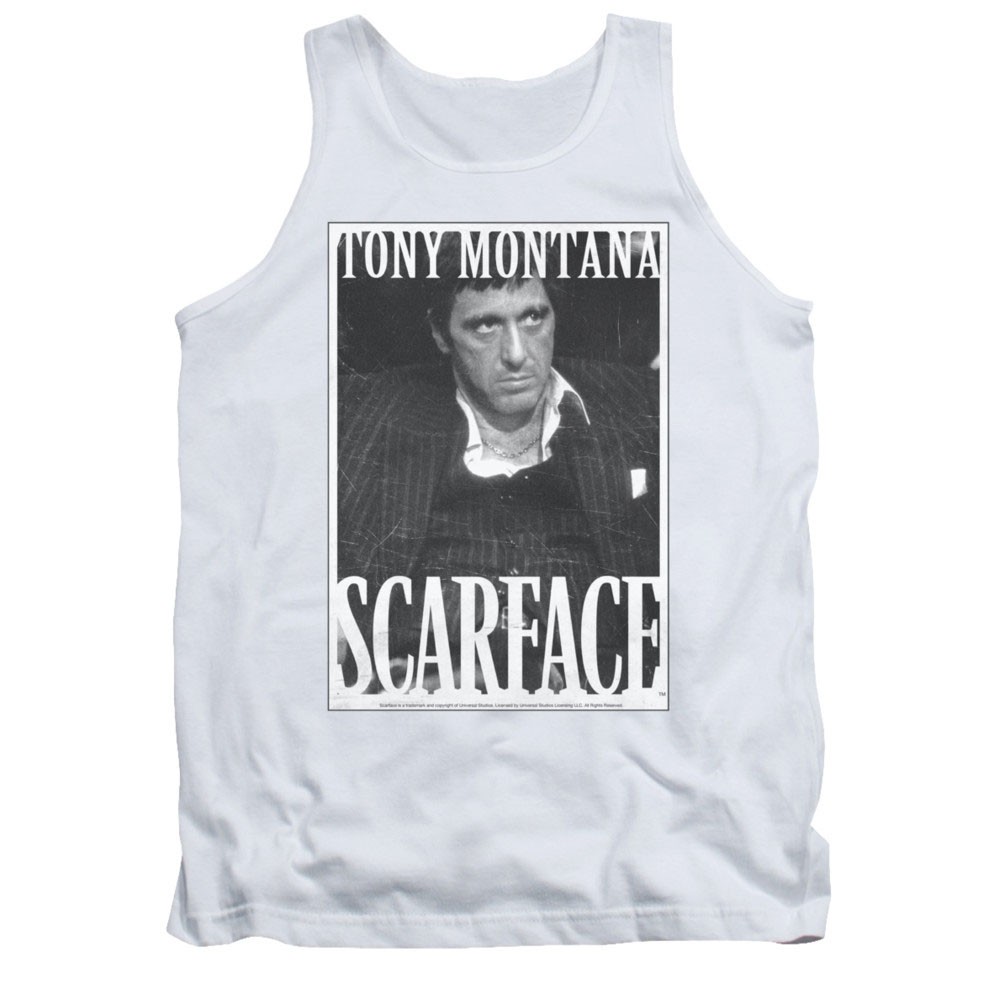 Scarface Business Face White Tank Top