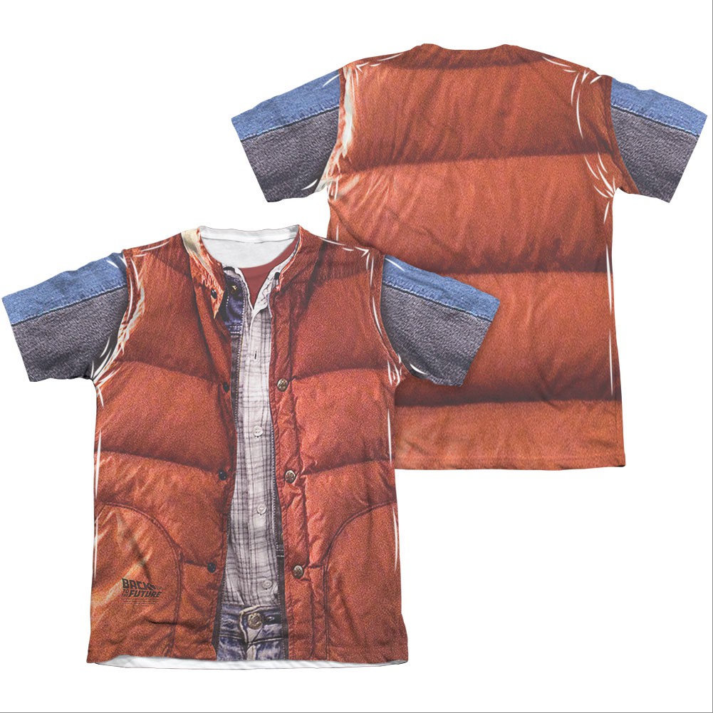 Back To The Future Marty McFly Vest Costume Sublimation T-Shirt