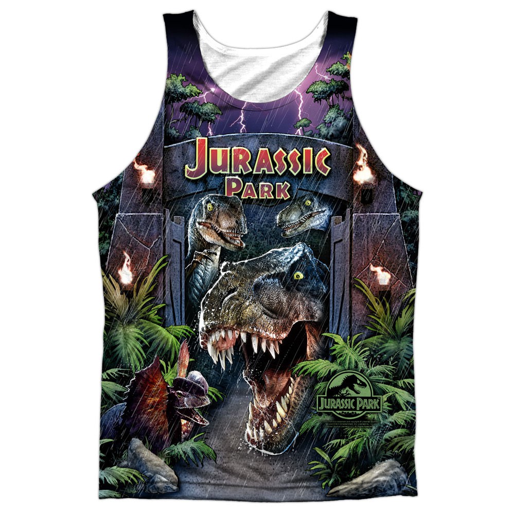 Jurassic Park Welcome Art Sublimation Tank Top