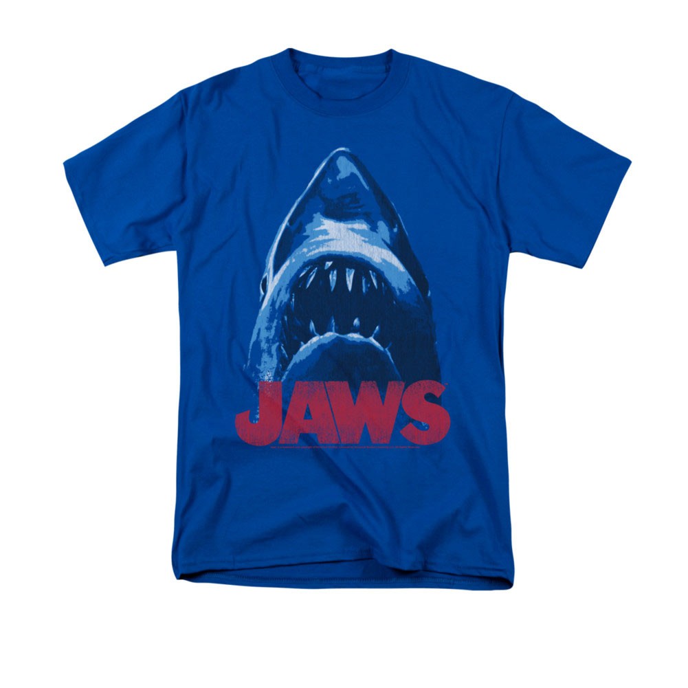 Jaws From Below Blue Tee Shirt