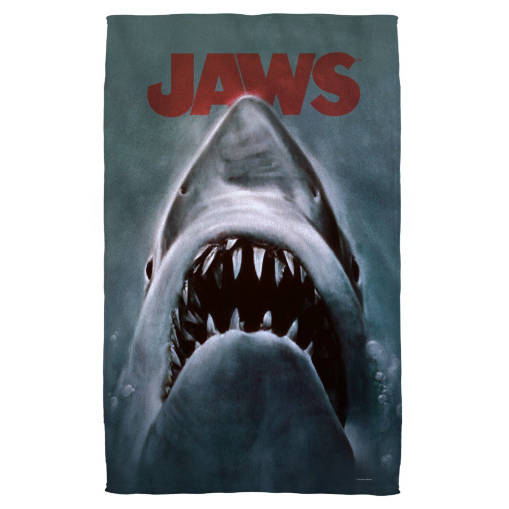 Jaws Poster Beach Towel