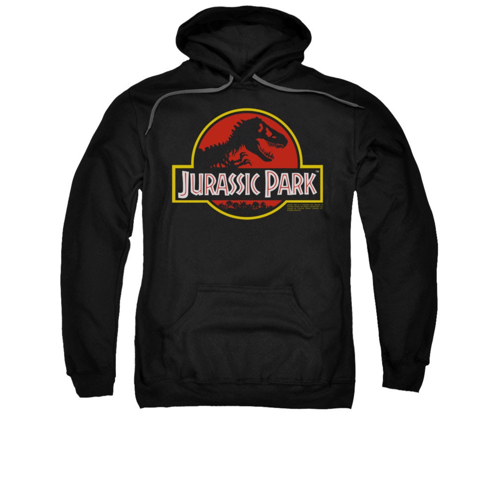 Jurassic Park Logo Black Pullover Hoodie