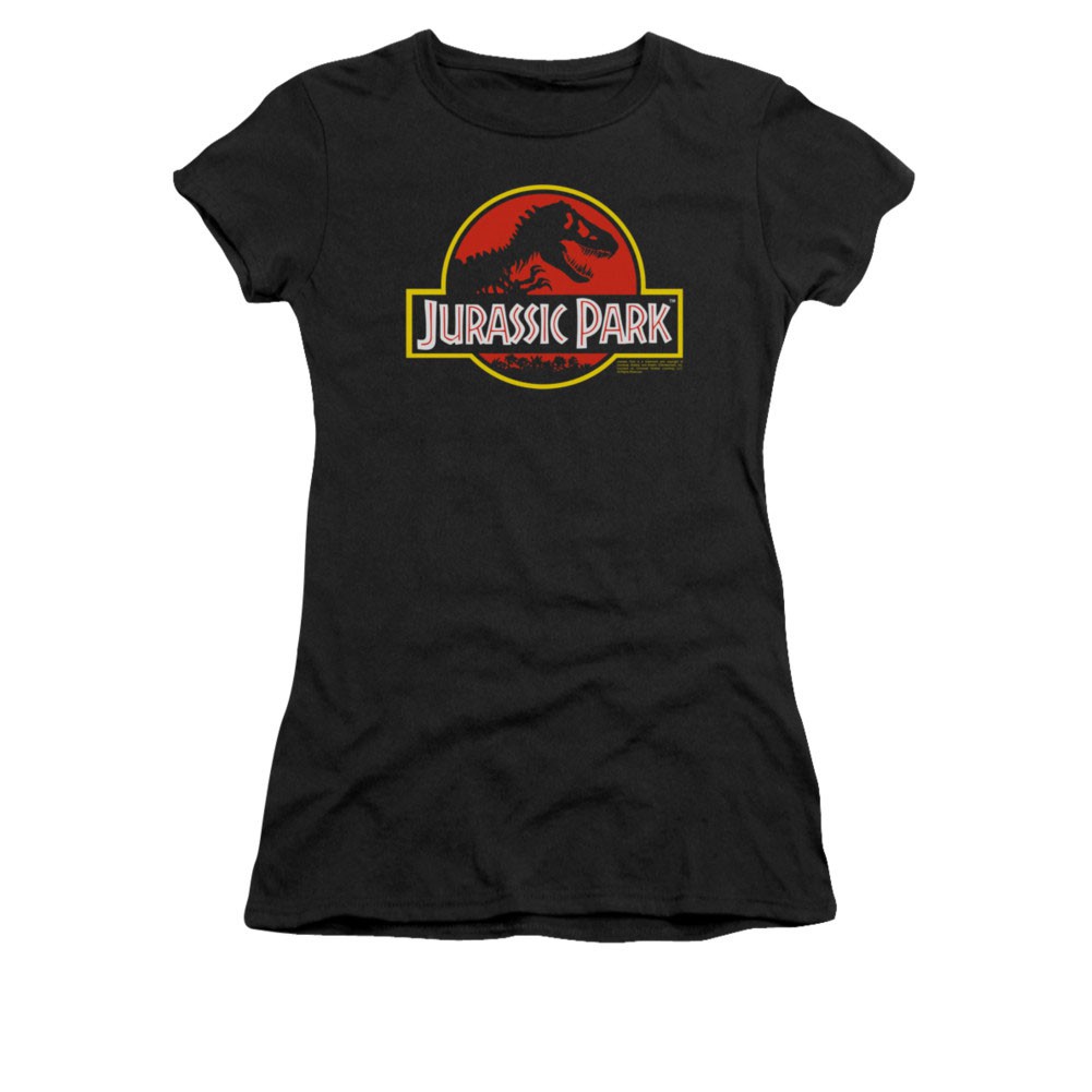 Jurassic Park Juniors Black Logo Tee Shirt