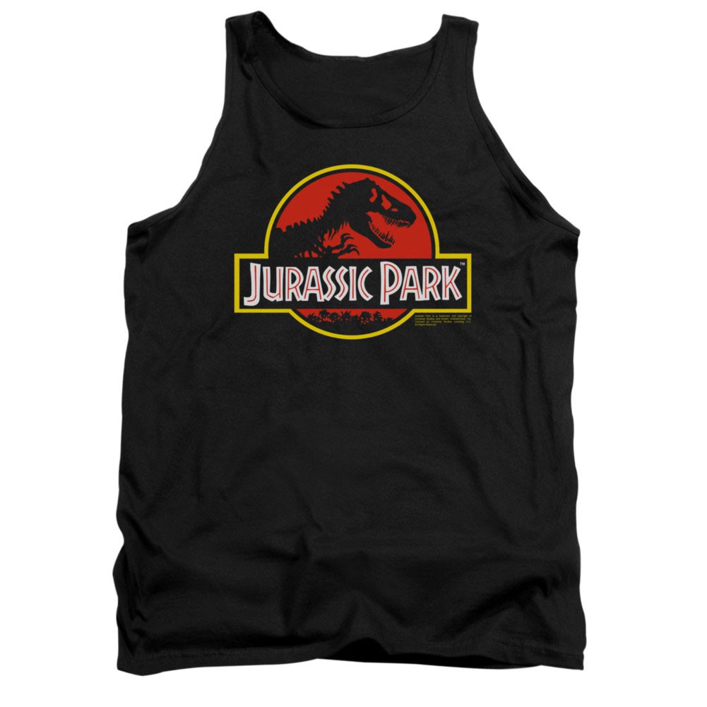 Jurassic Park Logo Black Tank Top