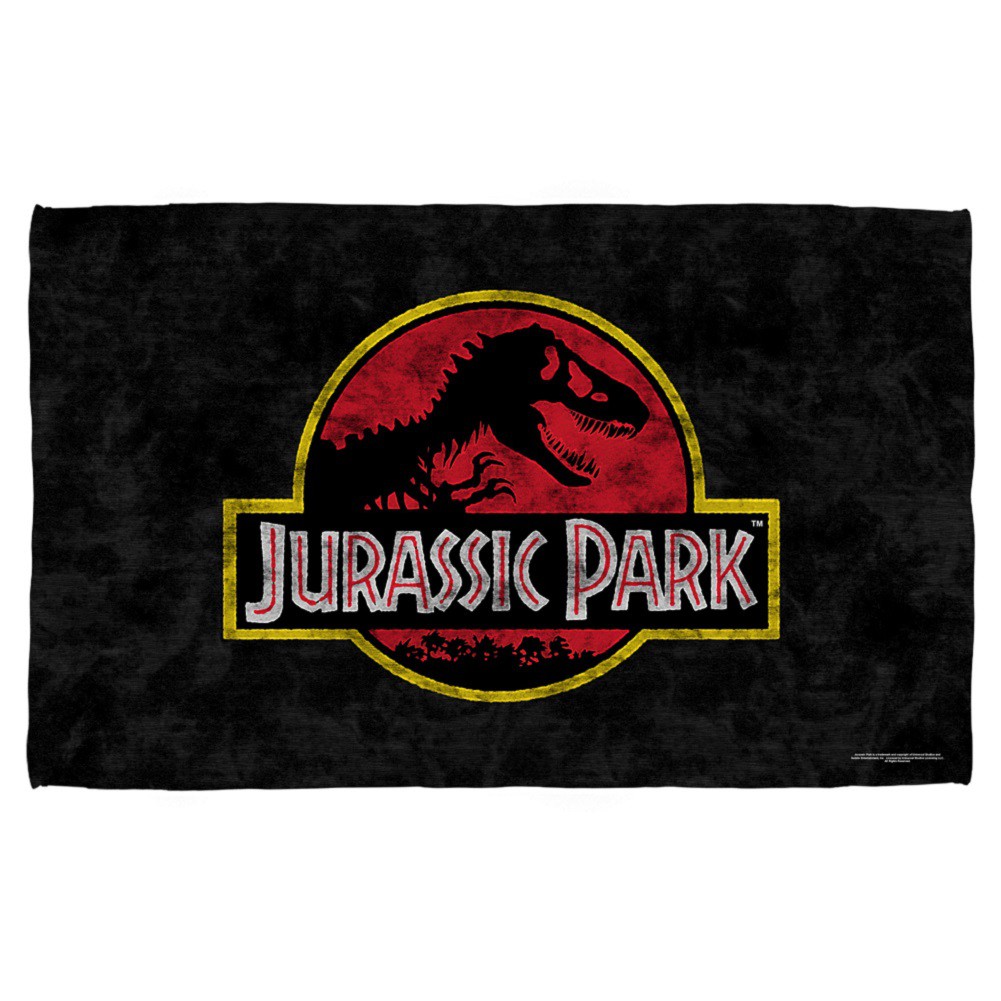 Jurassic Park Logo Beach Towel