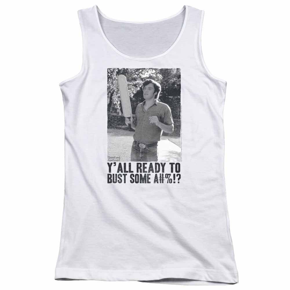 Dazed And Confused Paddle White Juniors Tank Top