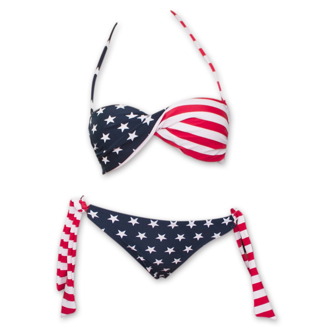 USA Women's American Flag Bikini Set