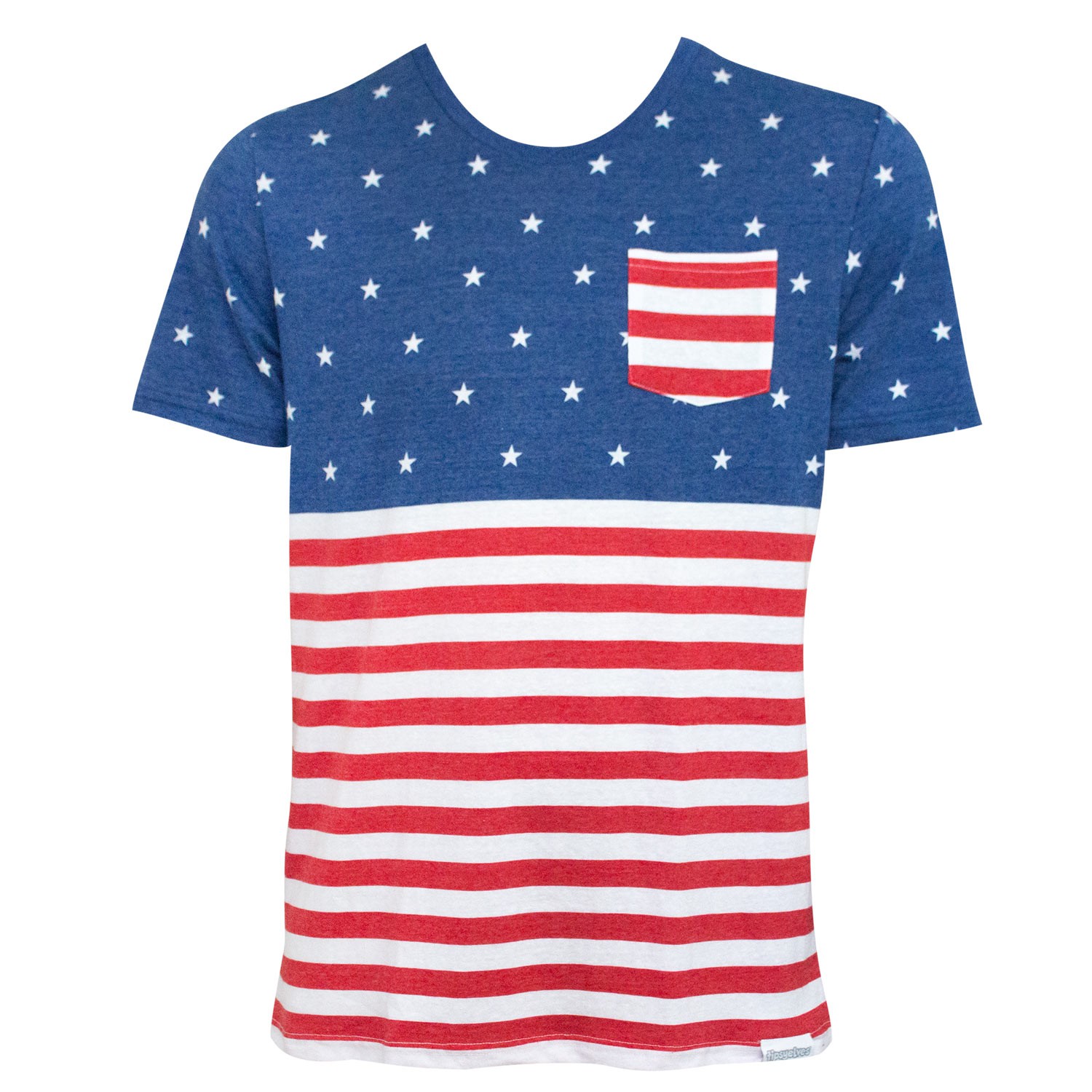 American Flag Pocket Men's T-Shirt