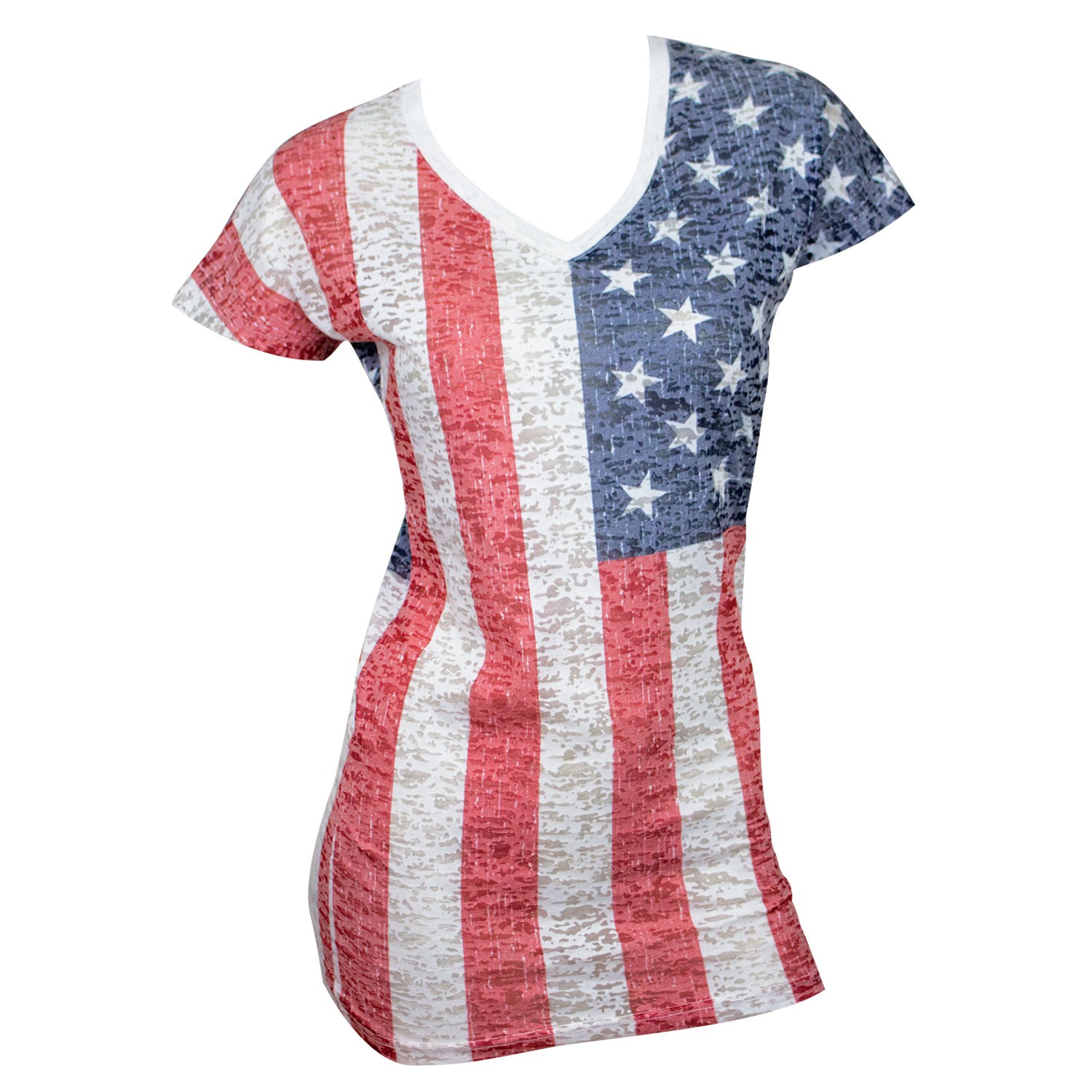USA Women's American Flag Tee Shirt