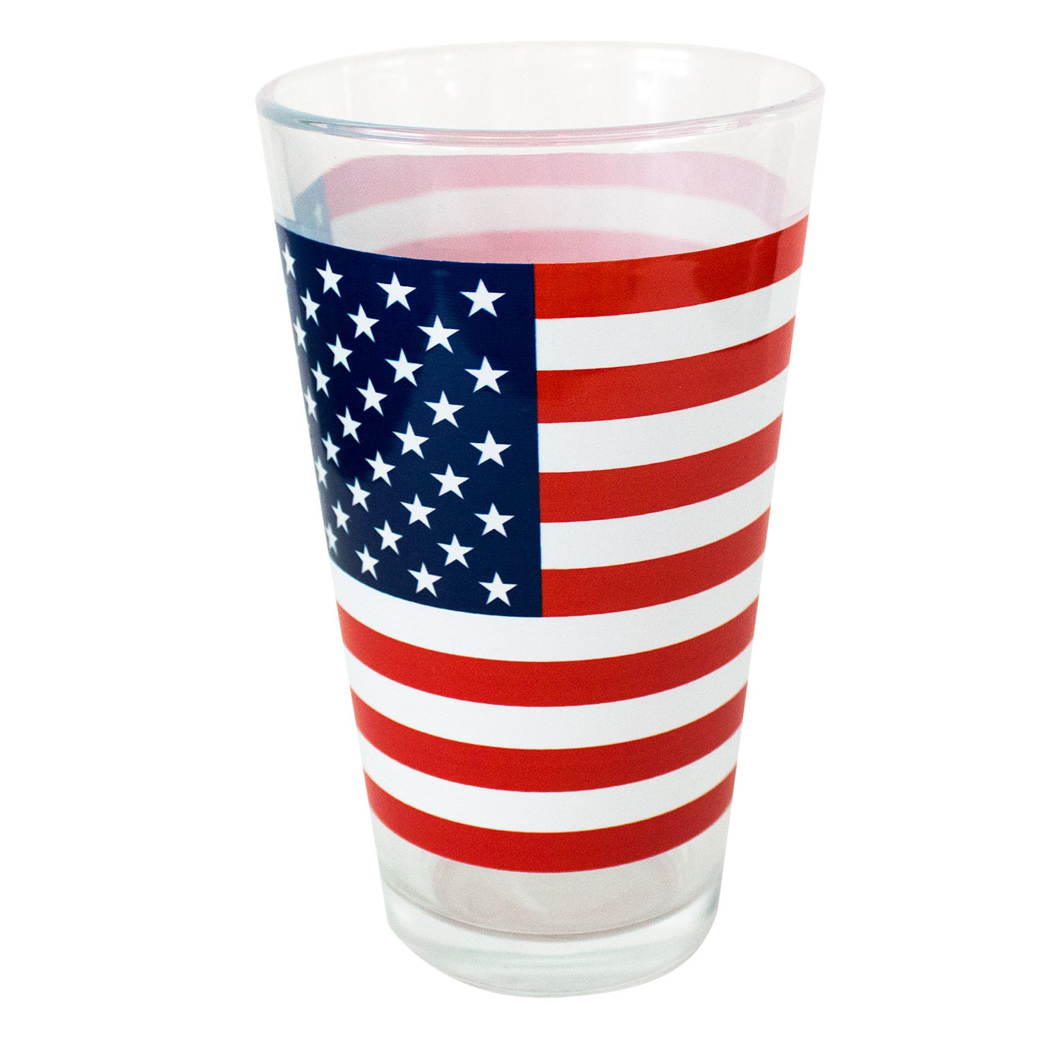 American Flag Pint Glass