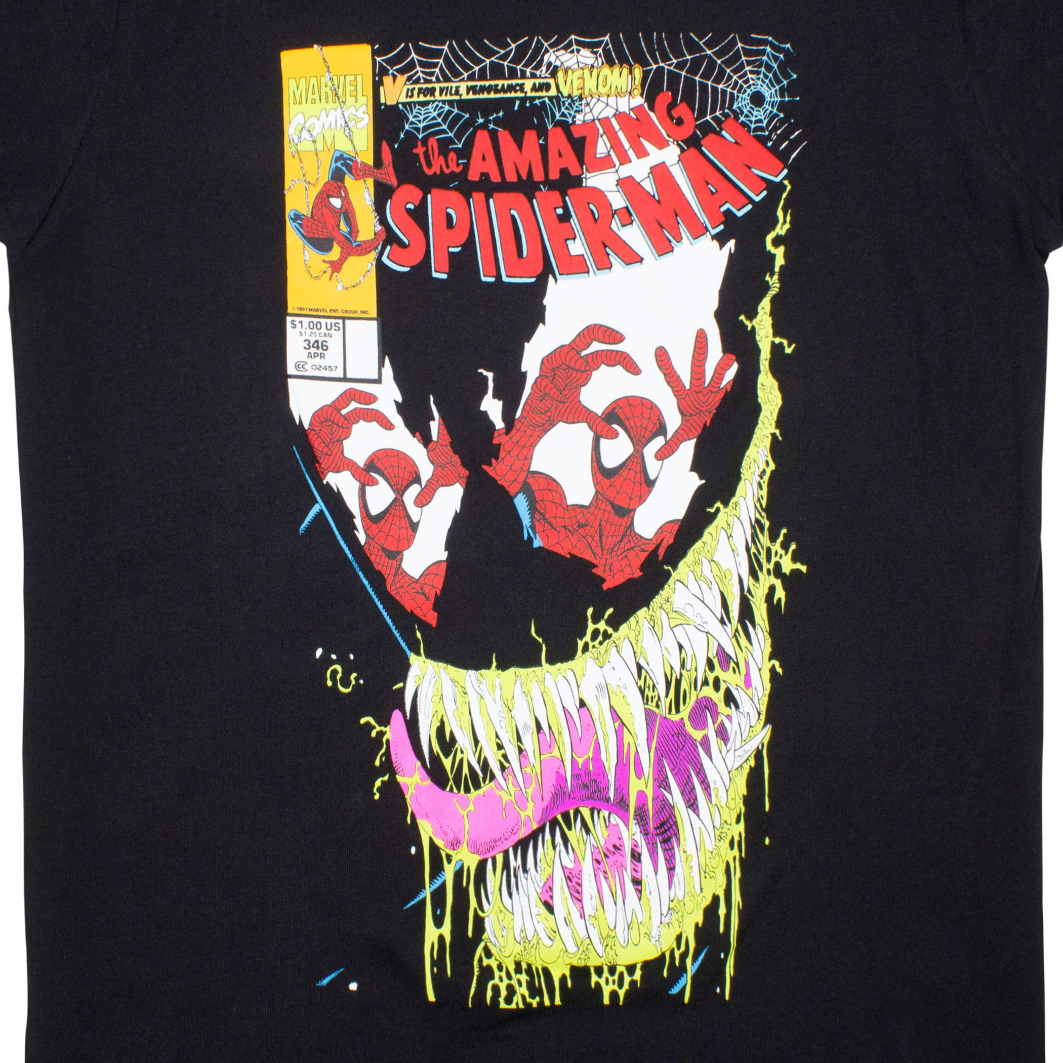 The Amazing Spider-Man vs Venom #346 Marvel Comic Cover T-Shirt