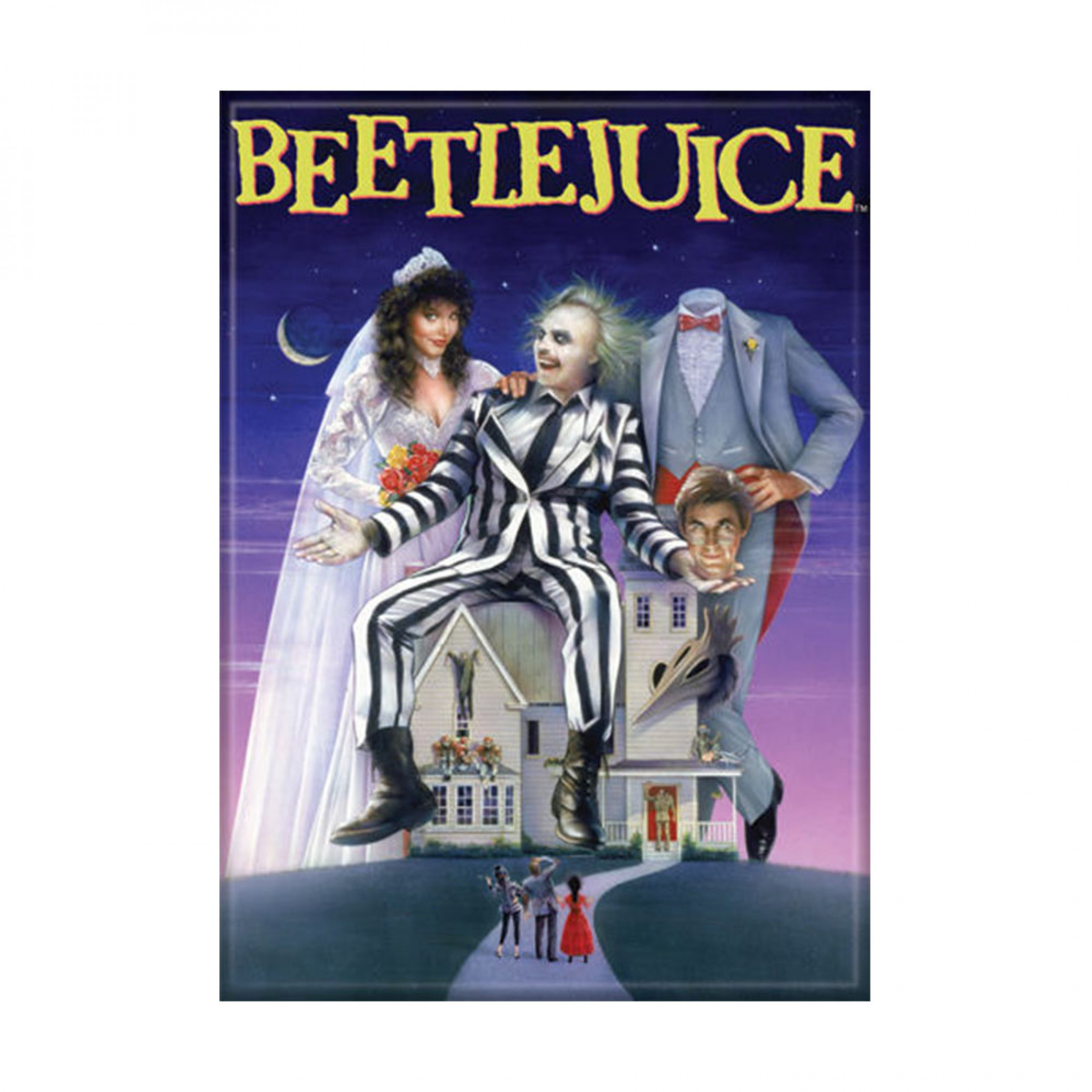 Beetlejuice Movie Poster Carded Magnet