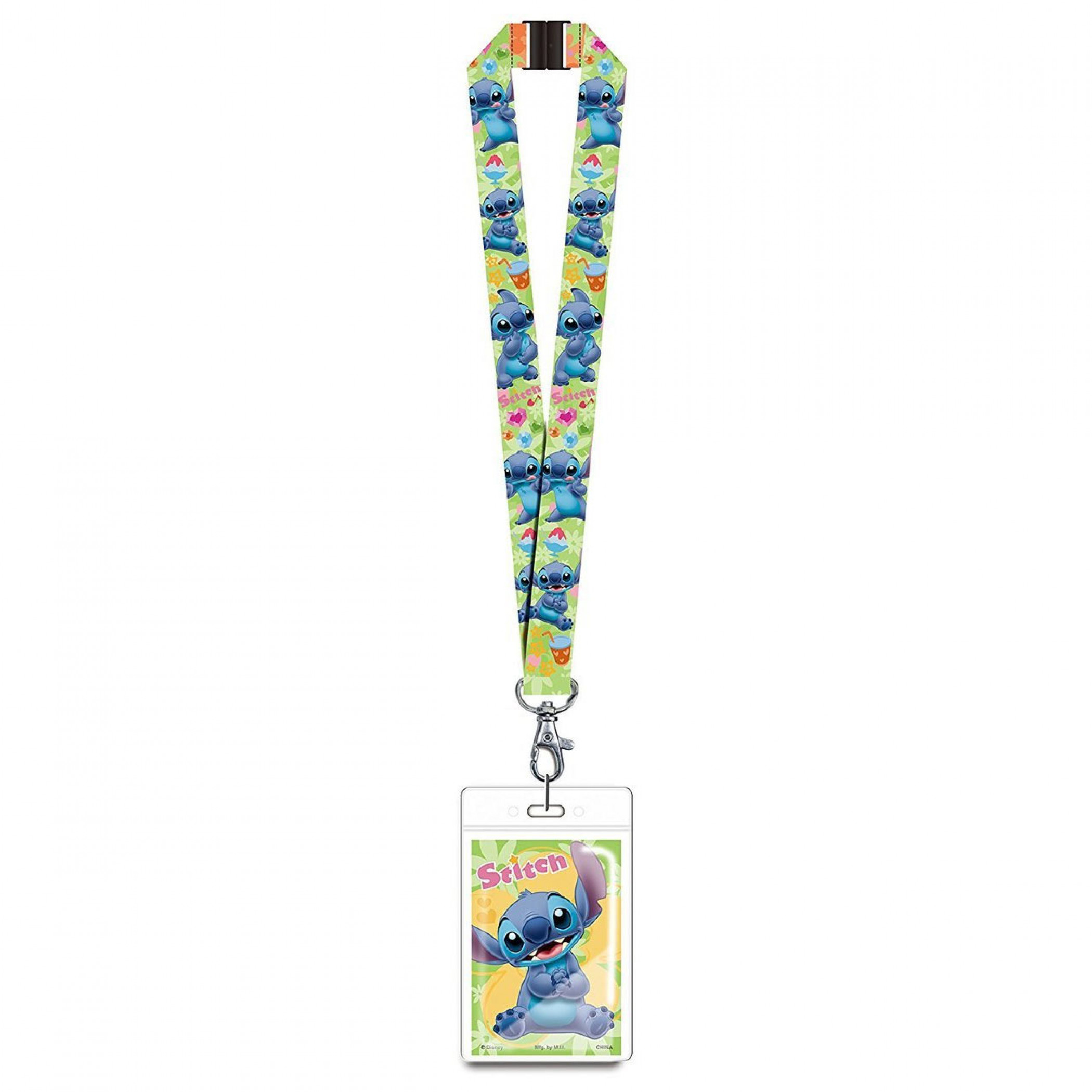 Disney Lilo and Stitch Lanyard with ID Badge Holder