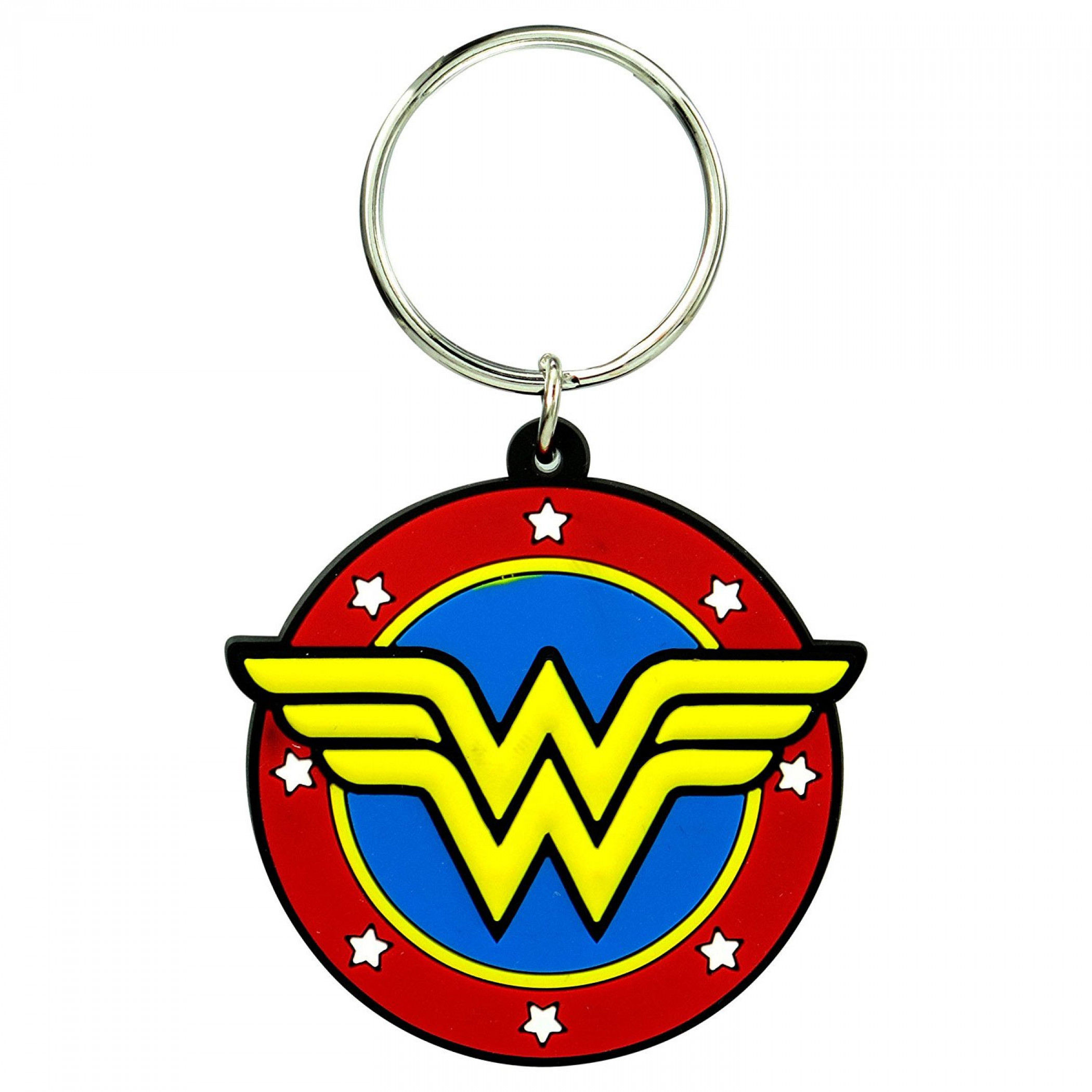 Wonder Woman Stars Symbol Keychain