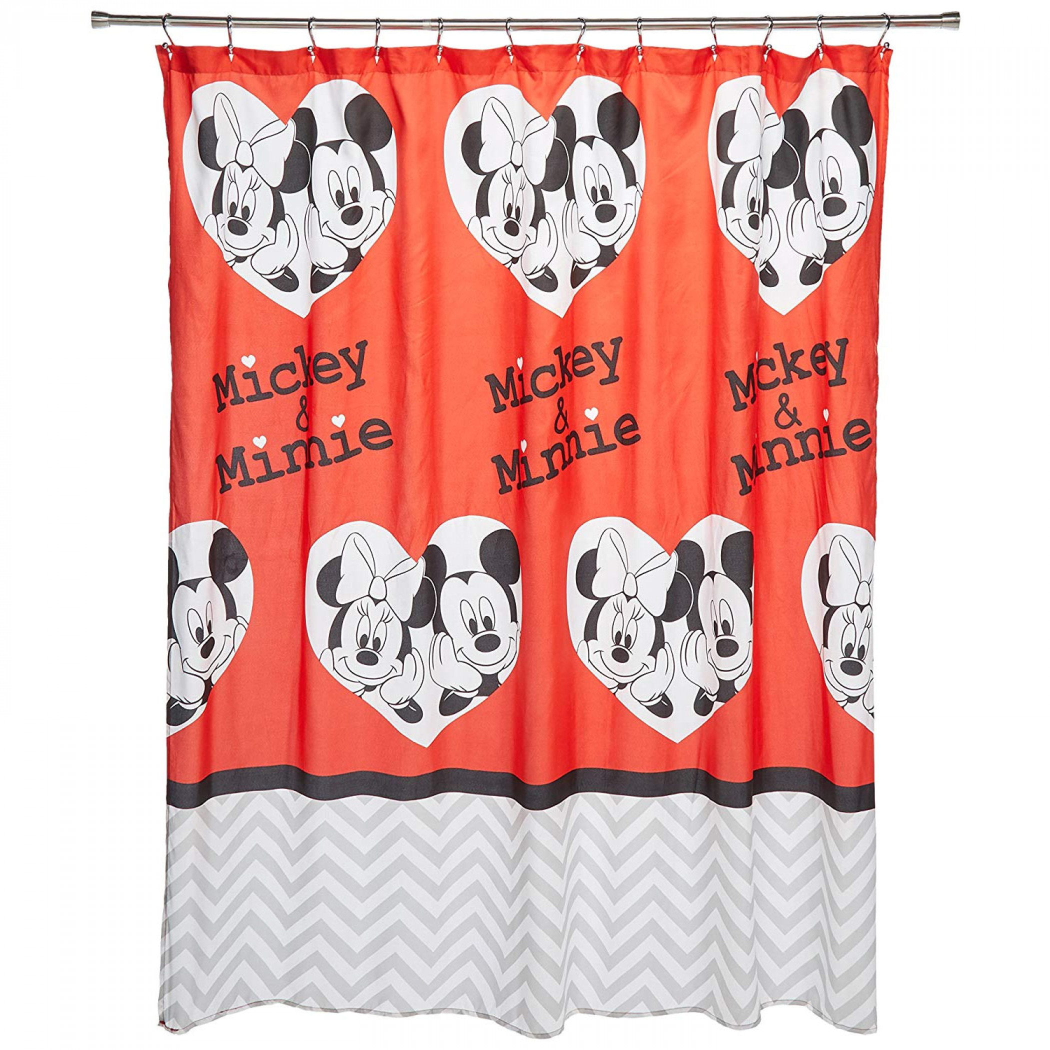 Disney Mickey and Minnie Mouse Love Shower Curtain