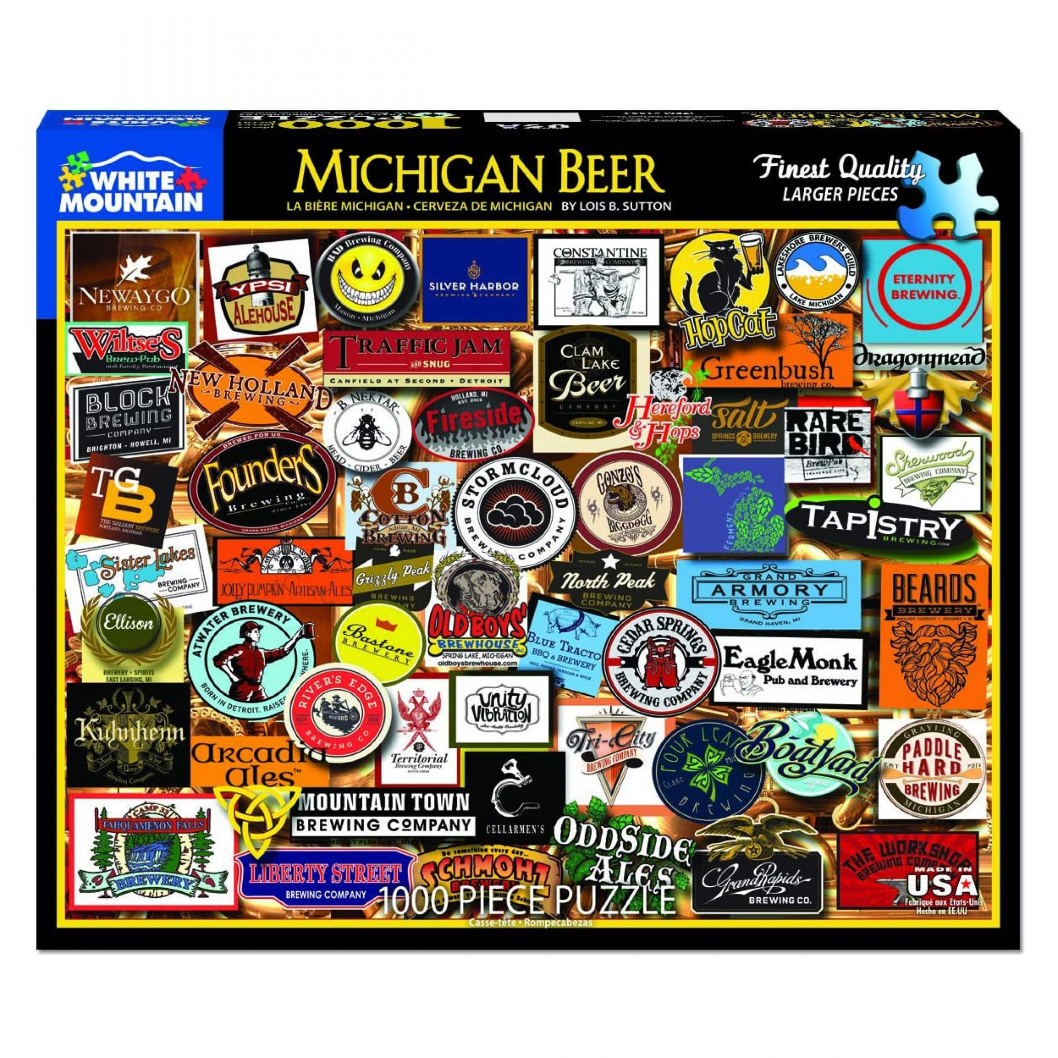 Michigan Beer 1000 Piece Jigsaw Puzzle