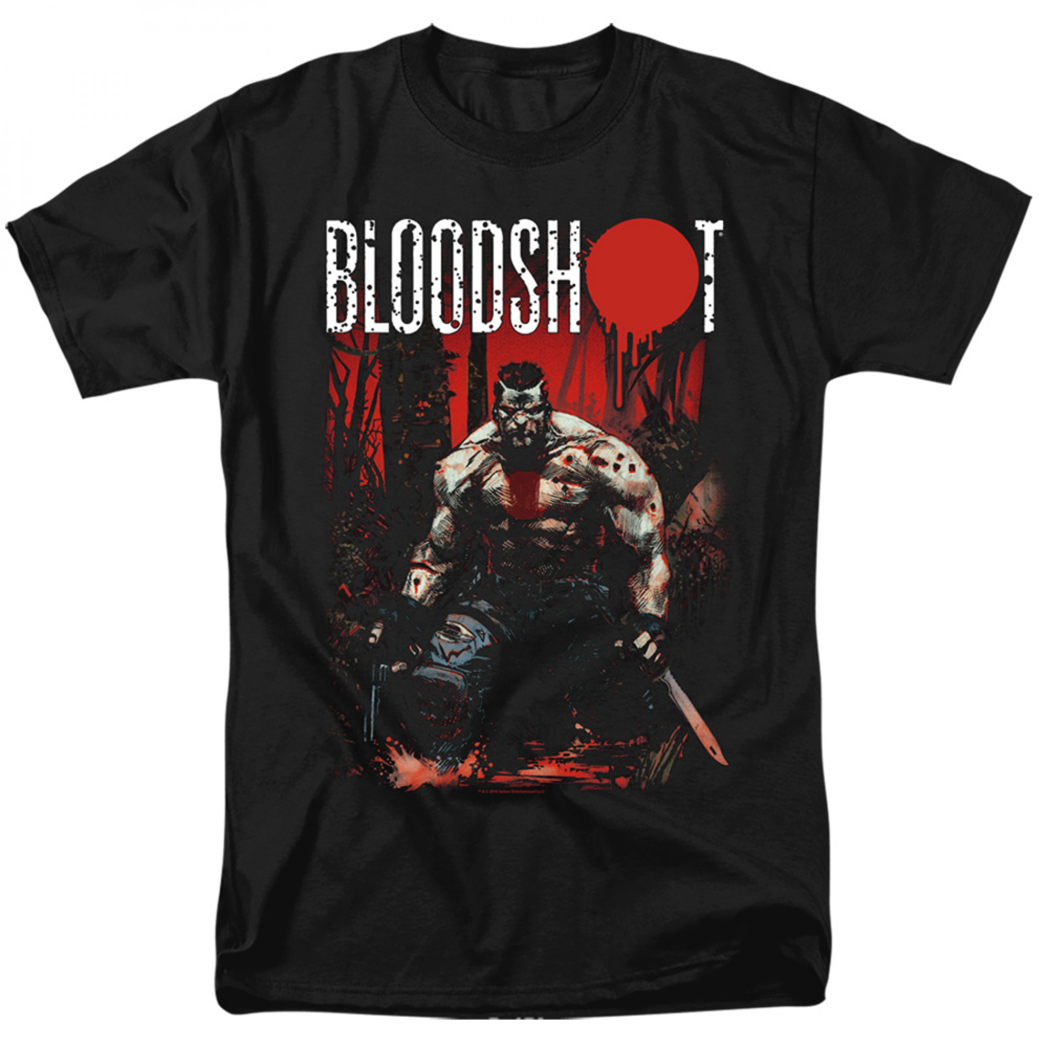 Bloodshot Welcome To The Jungle Black T-Shirt