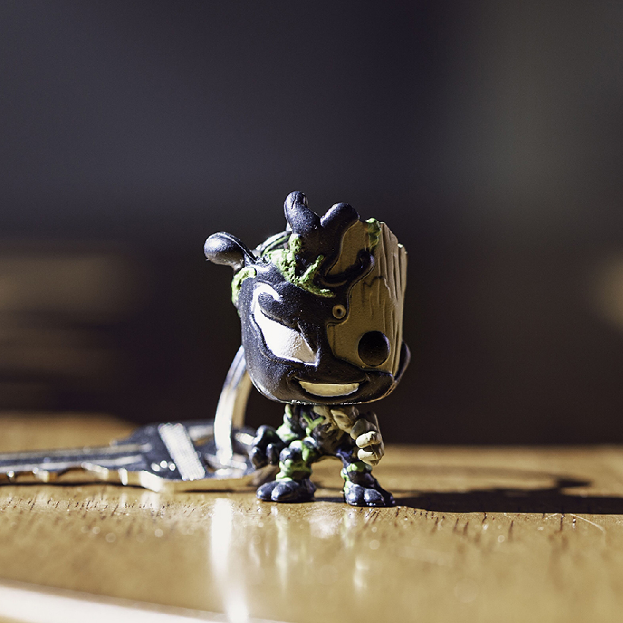 Venom and Groot Mashup Funko Pop! Keychain
