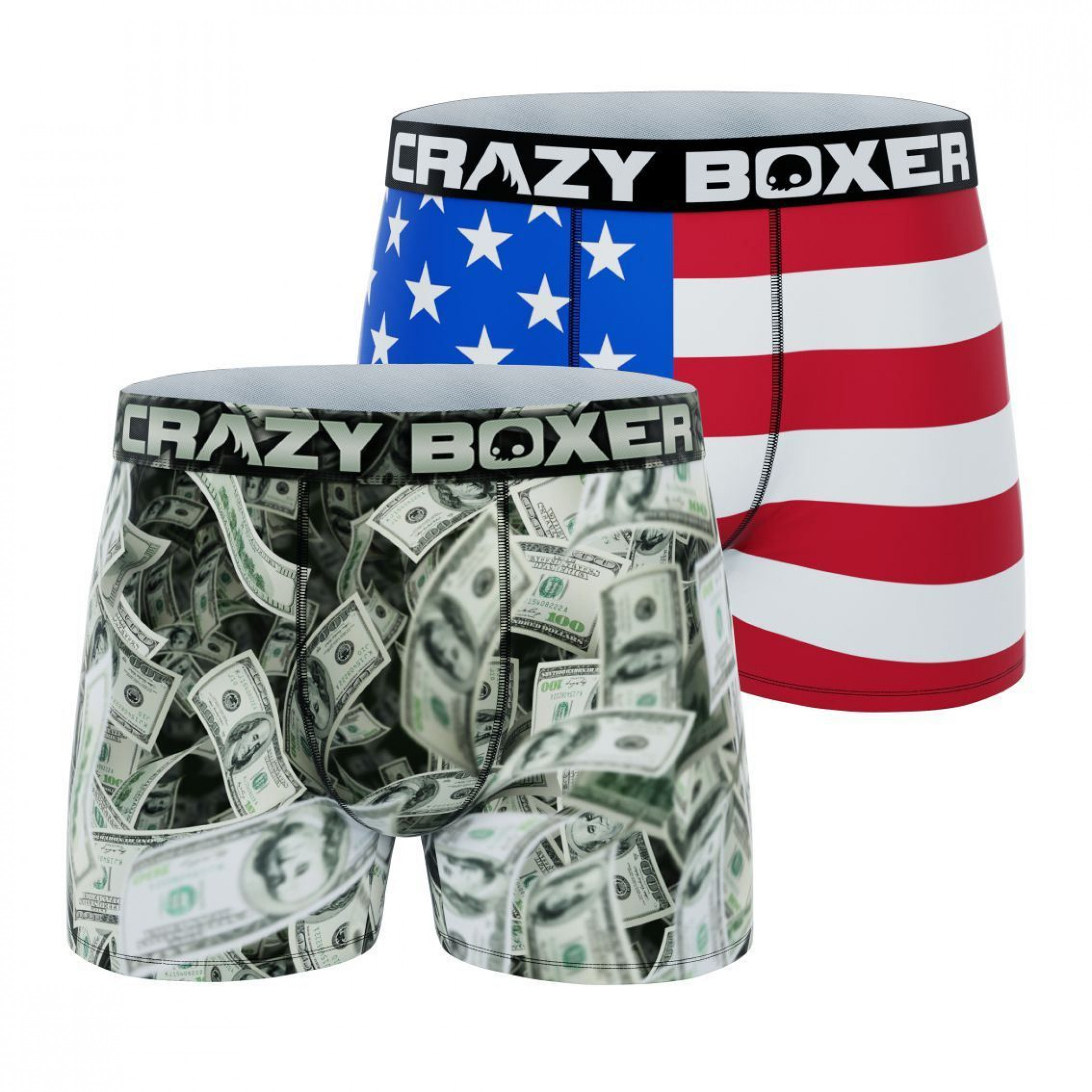 Crazy Boxer Cash Money Print Boxer Briefs