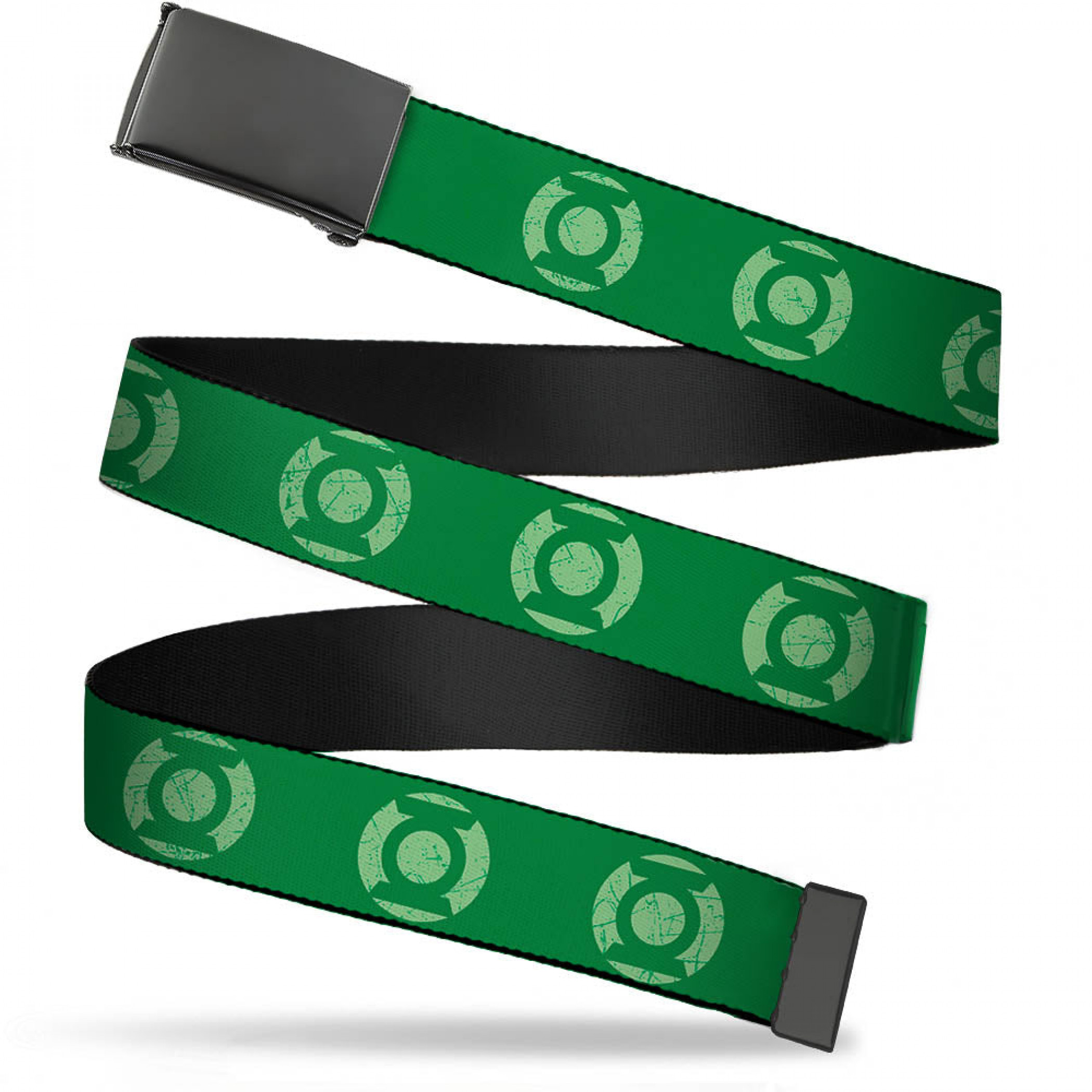 The Green Lantern Weathered Logo Web Belt