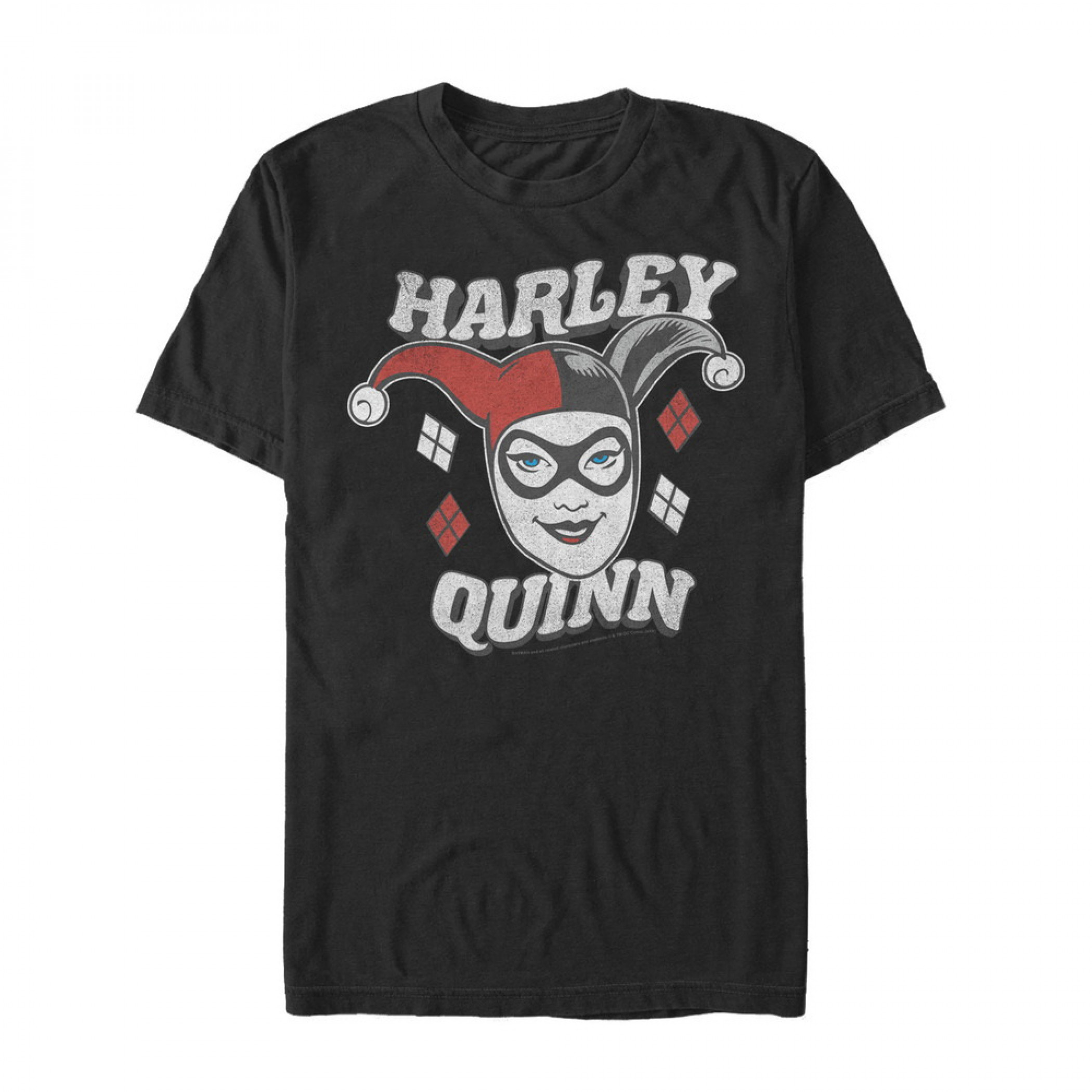 Harley Quinn Smirk Black T-Shirt