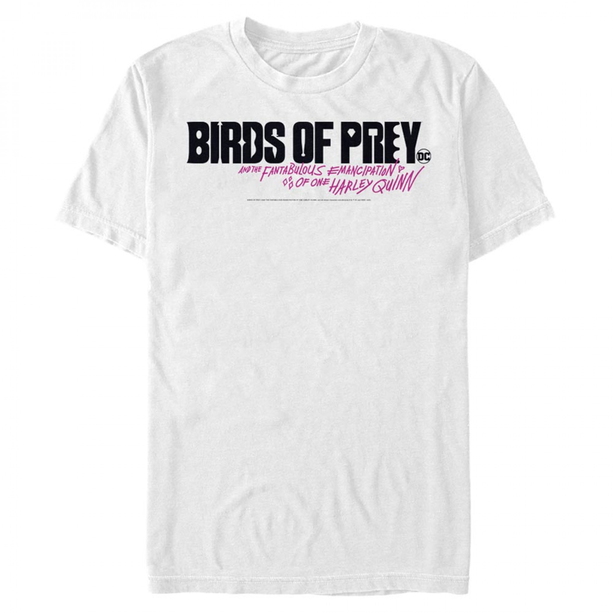 Birds of Prey and the Fantabulous Emancipation of Harley Quinn Title White T-Shirt