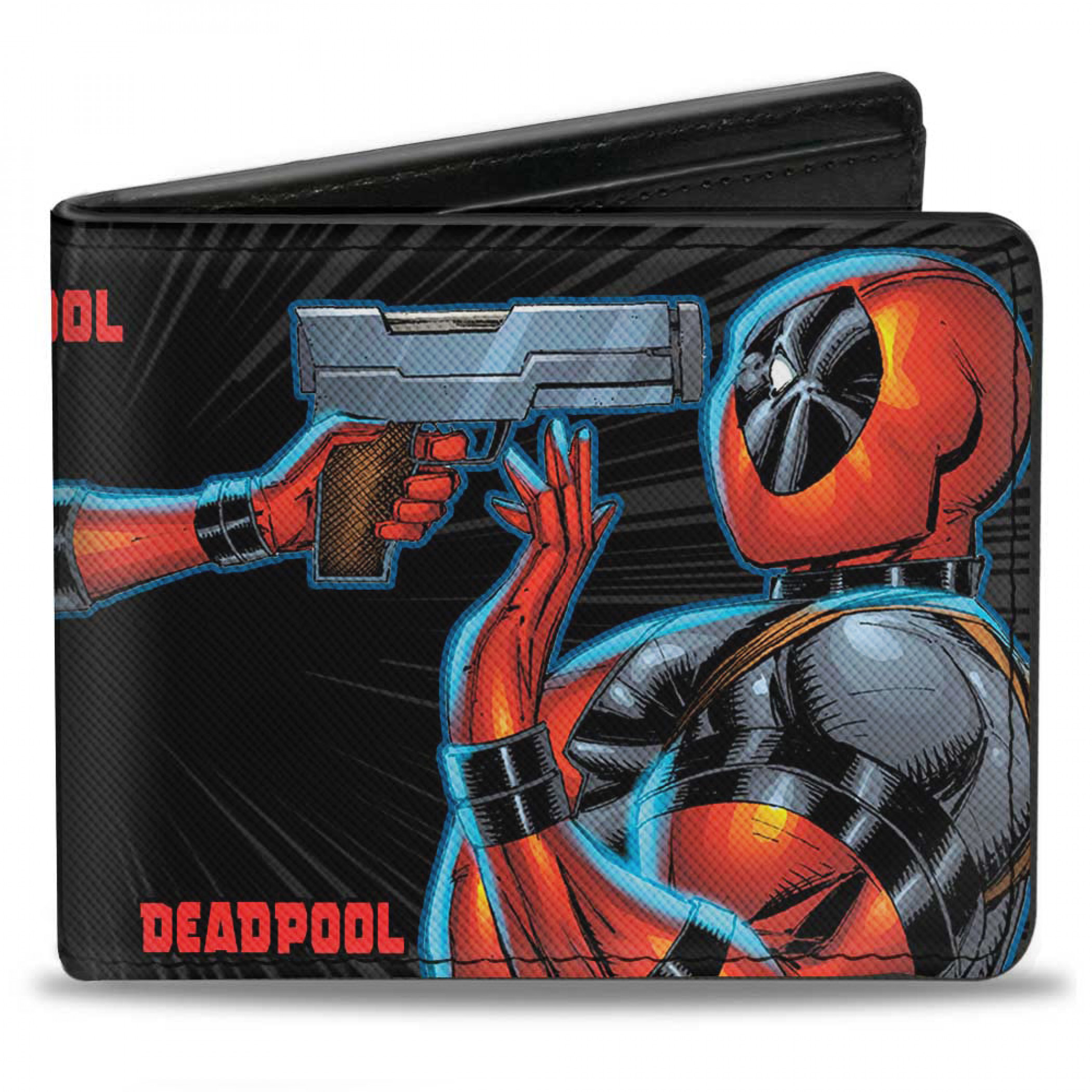 Deadpool X Lady Deadpool Face Off Vegan Leather Bi-Fold Wallet