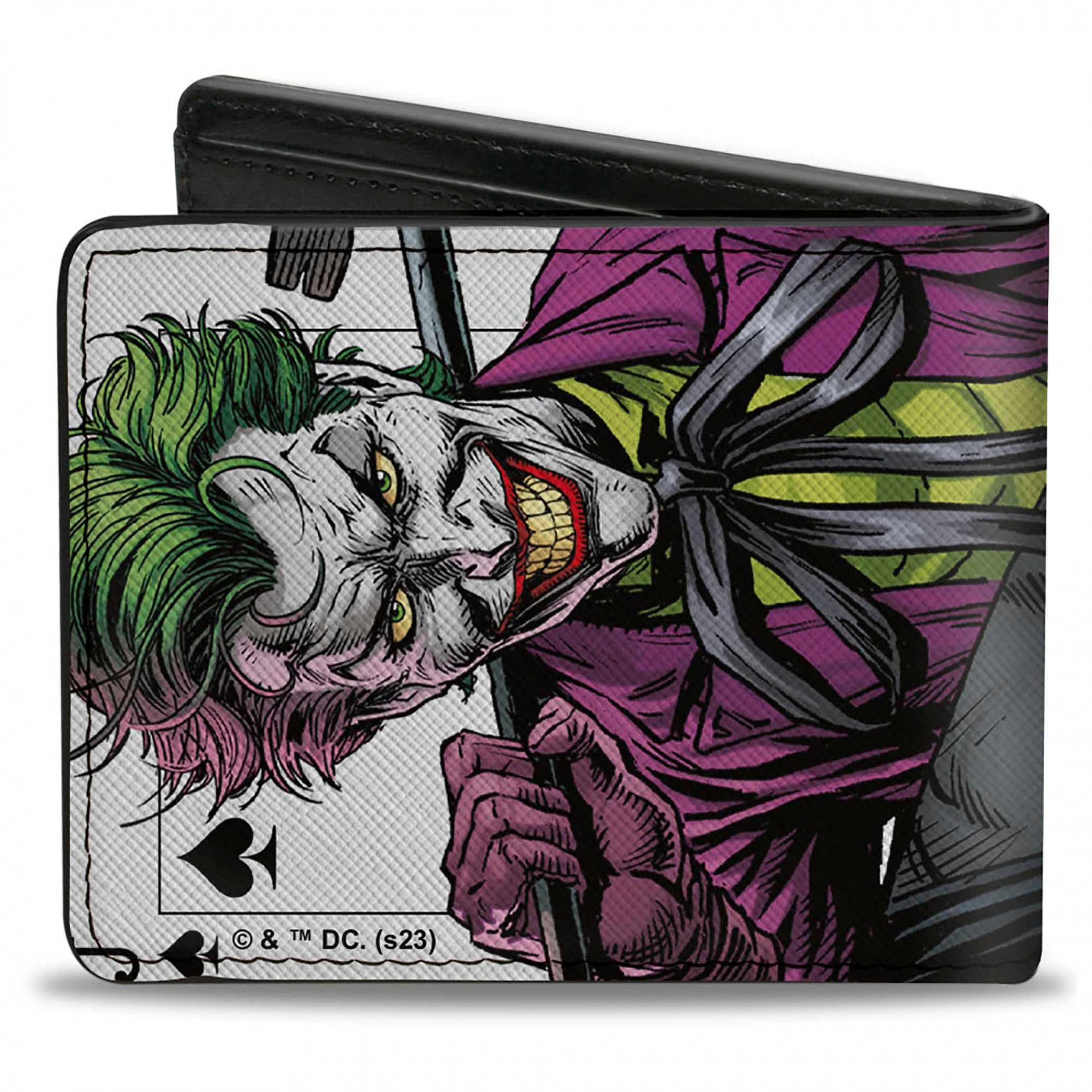 Batman Vs. Joker Spade Card Bi-Fold Wallet