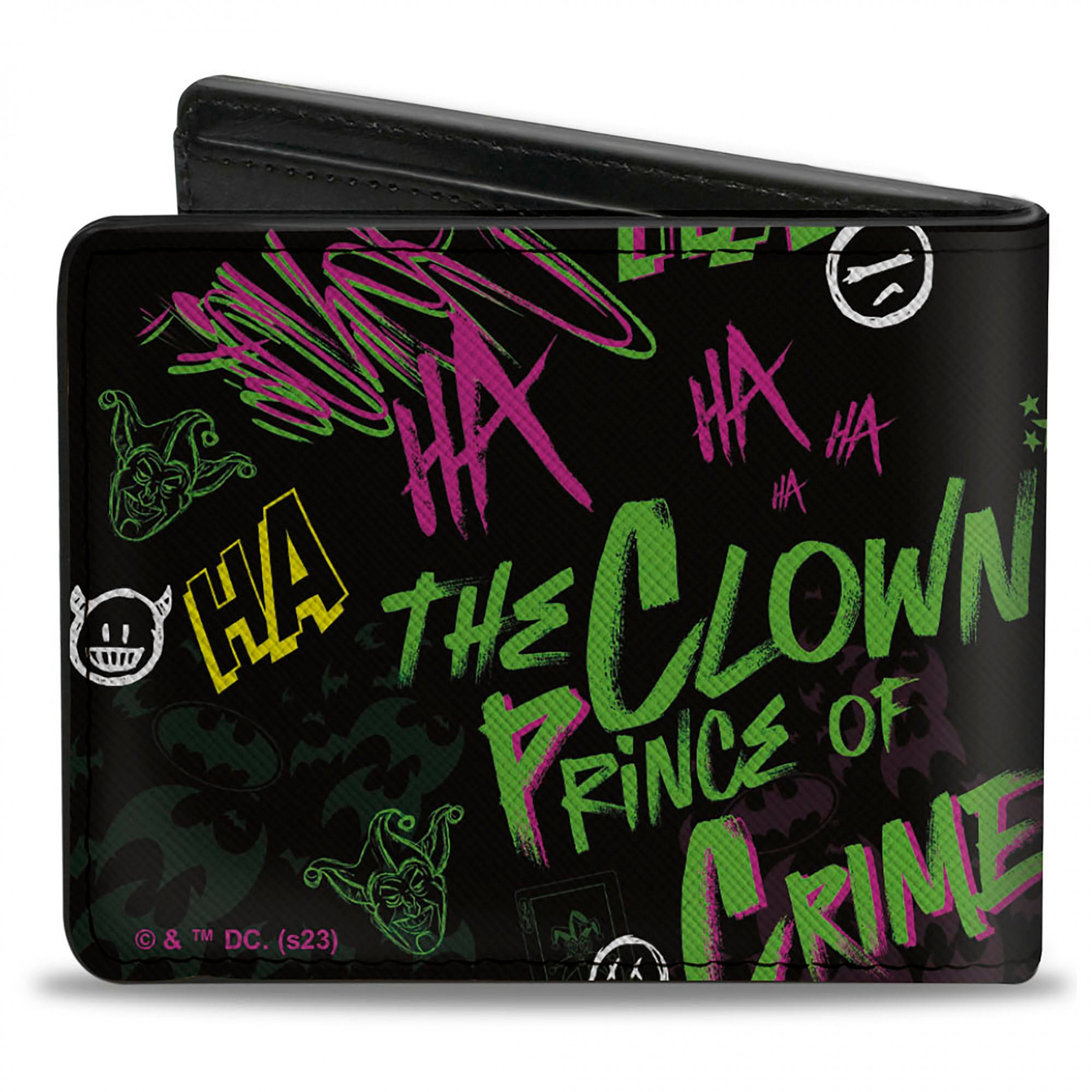 Joker The Clown Prince of Crime Bi-Fold Wallet