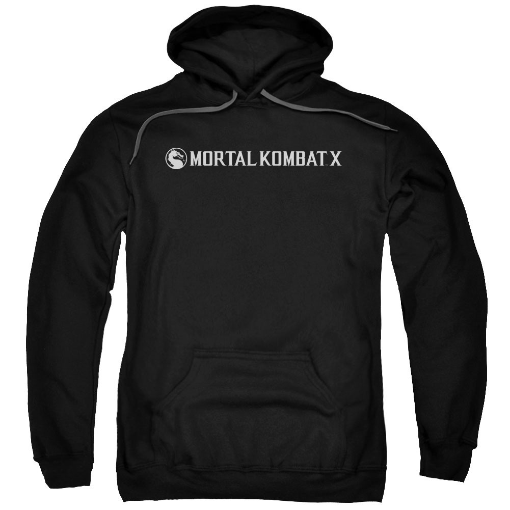 Mortal Kombat X Horizontal Logo Black Pullover Hoodie