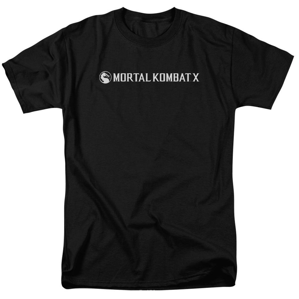 Mortal Kombat X Horizontal Logo Black T-Shirt