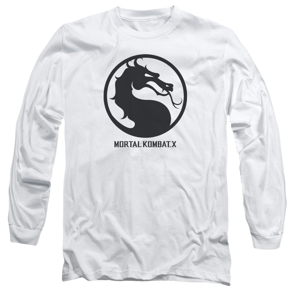 Mortal Kombat X Seal White Long Sleeve T-Shirt