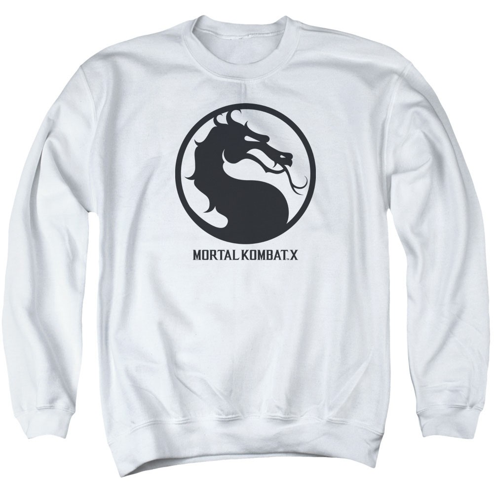 Mortal Kombat X Seal White Crew Neck Sweatshirt