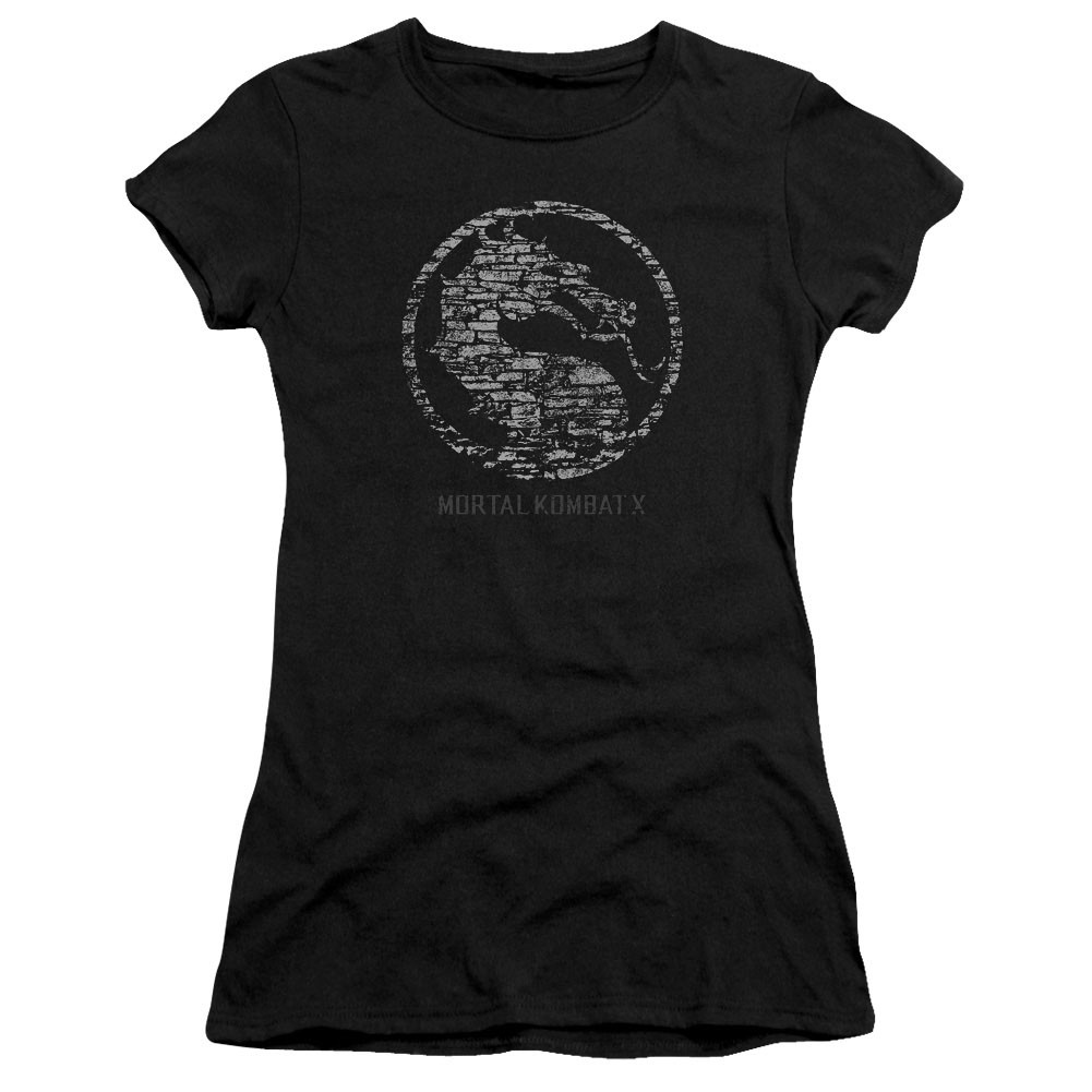 Mortal Kombat X Stone Seal Black Juniors T-Shirt