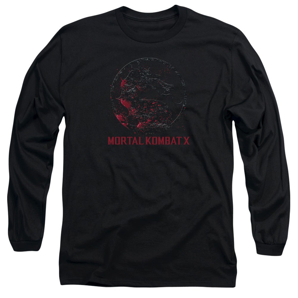 Mortal Kombat X Bloody Seal Black Long Sleeve T-Shirt