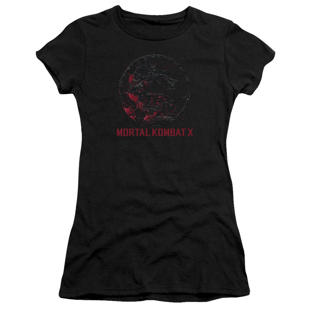 Mortal Kombat X Bloody Seal Black Juniors T-Shirt