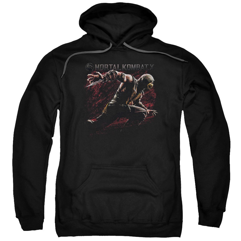 Mortal Kombat X Scorpion Lunge Black Pullover Hoodie