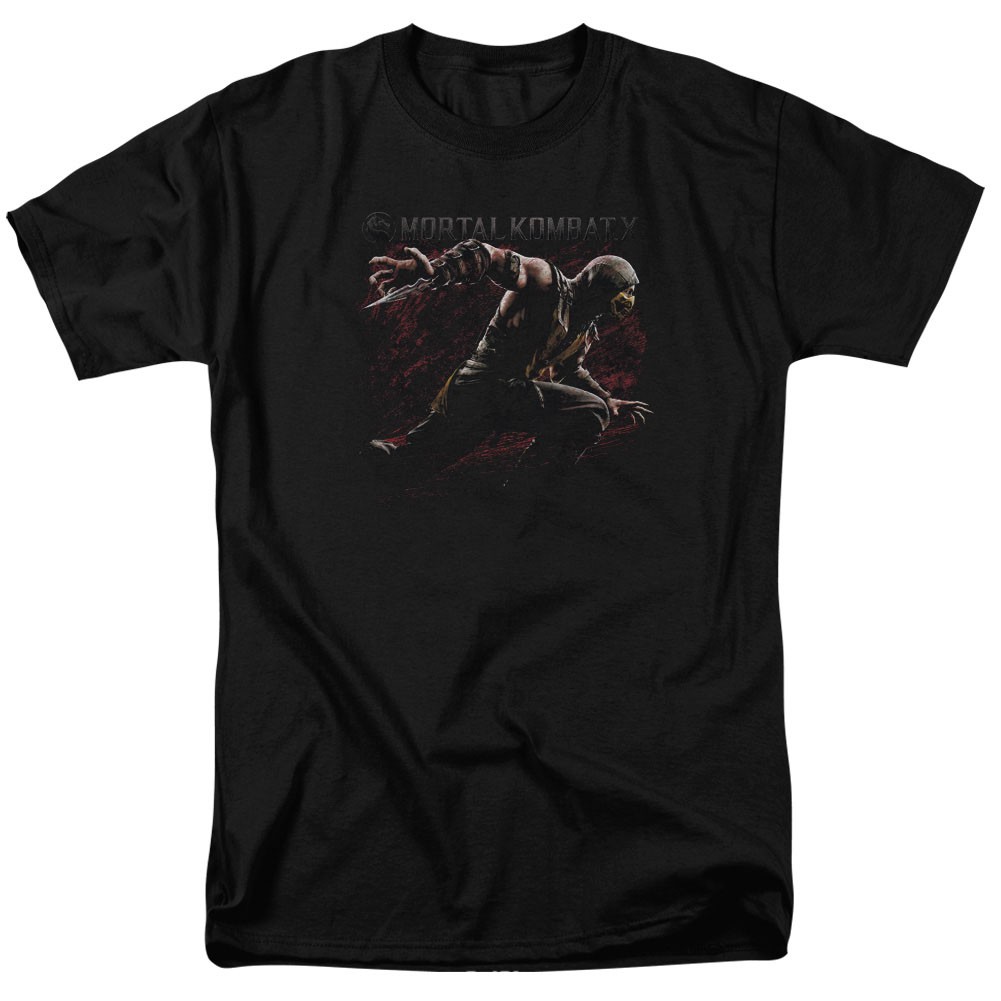 Mortal Kombat X Scorpion Lunge Black T-Shirt
