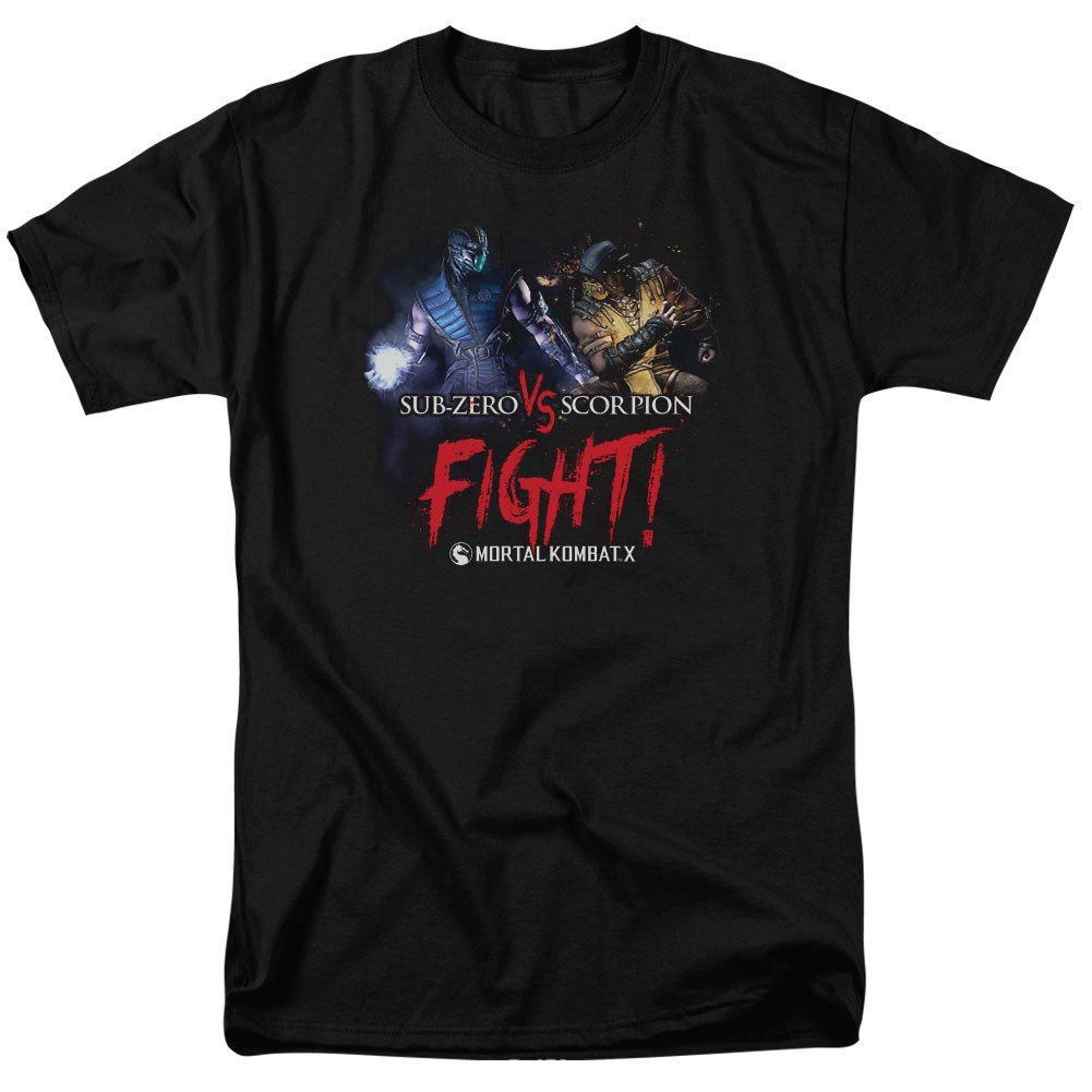 Mortal Kombat X Fight Black T-Shirt