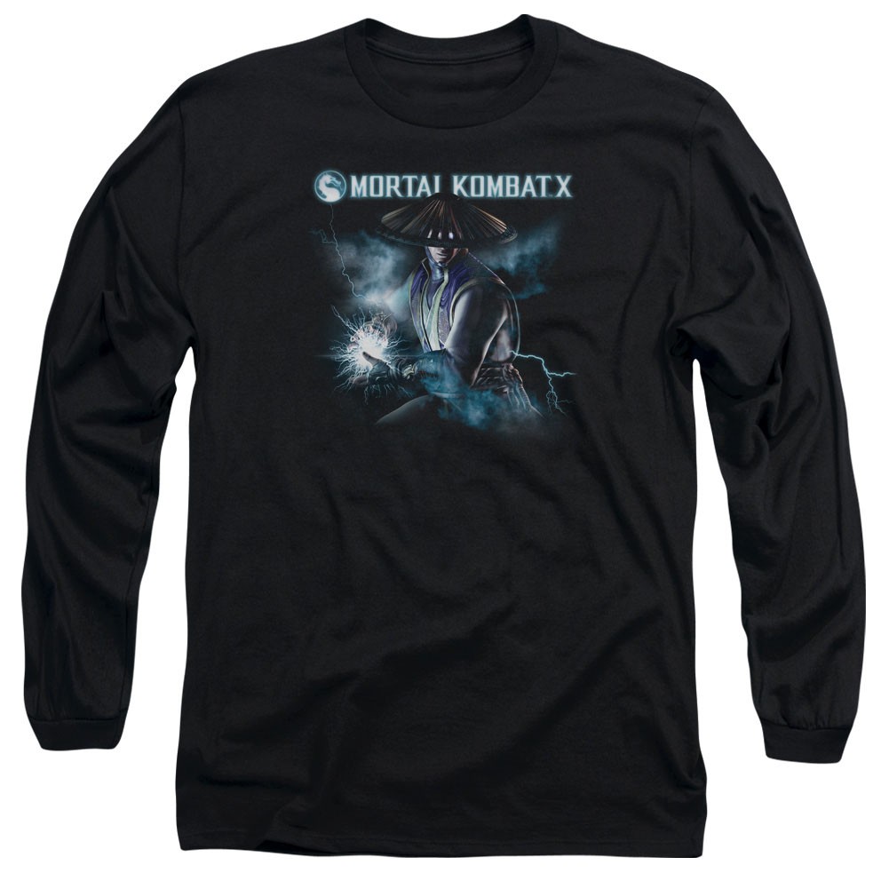 Mortal Kombat X Raiden Black Long Sleeve T-Shirt