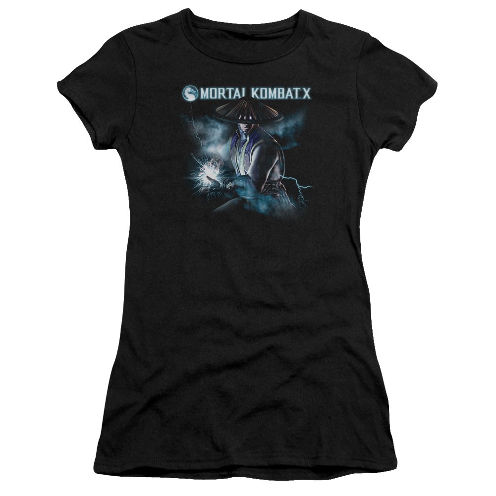 Mortal Kombat X Raiden Black Juniors T-Shirt