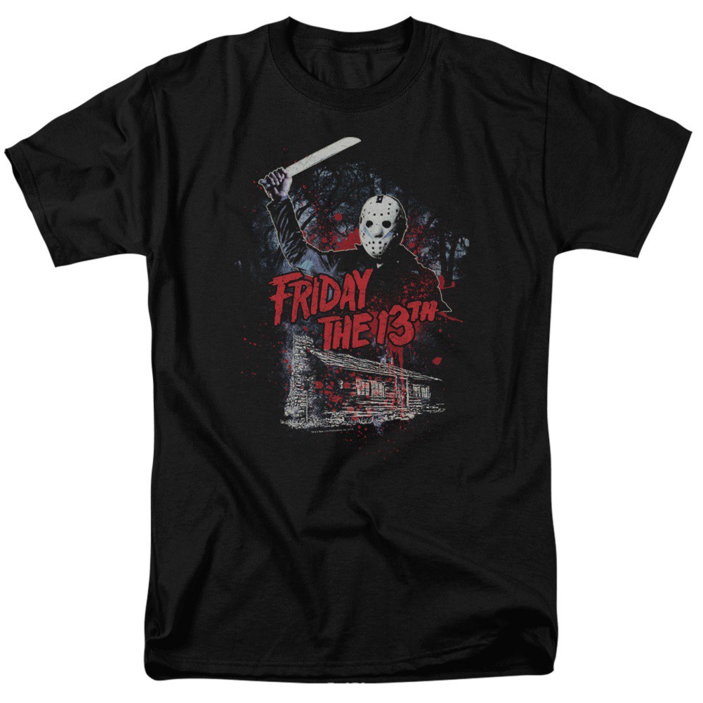Friday the 13th Cabin Men's Black T-Shirt