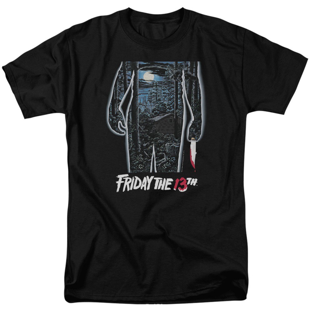 Friday The 13th Movie Poster Men's Black T-Shirt