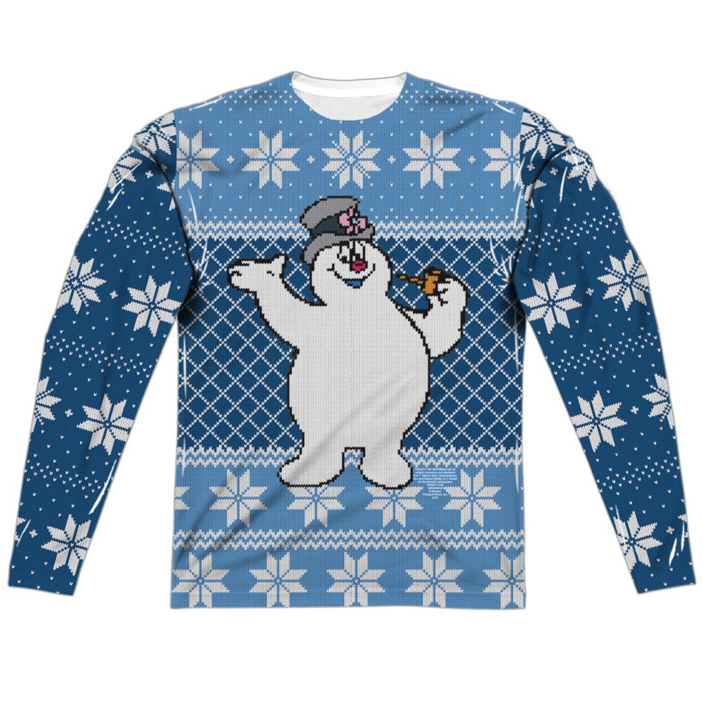 Frosty the snowman deals ugly sweater