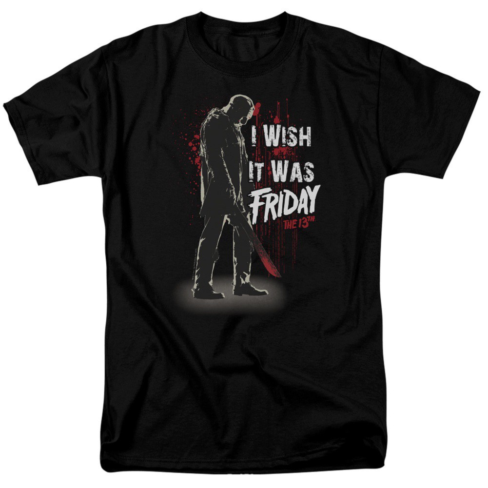 Friday The 13th I Wish It Was Friday Men's Black T-Shirt