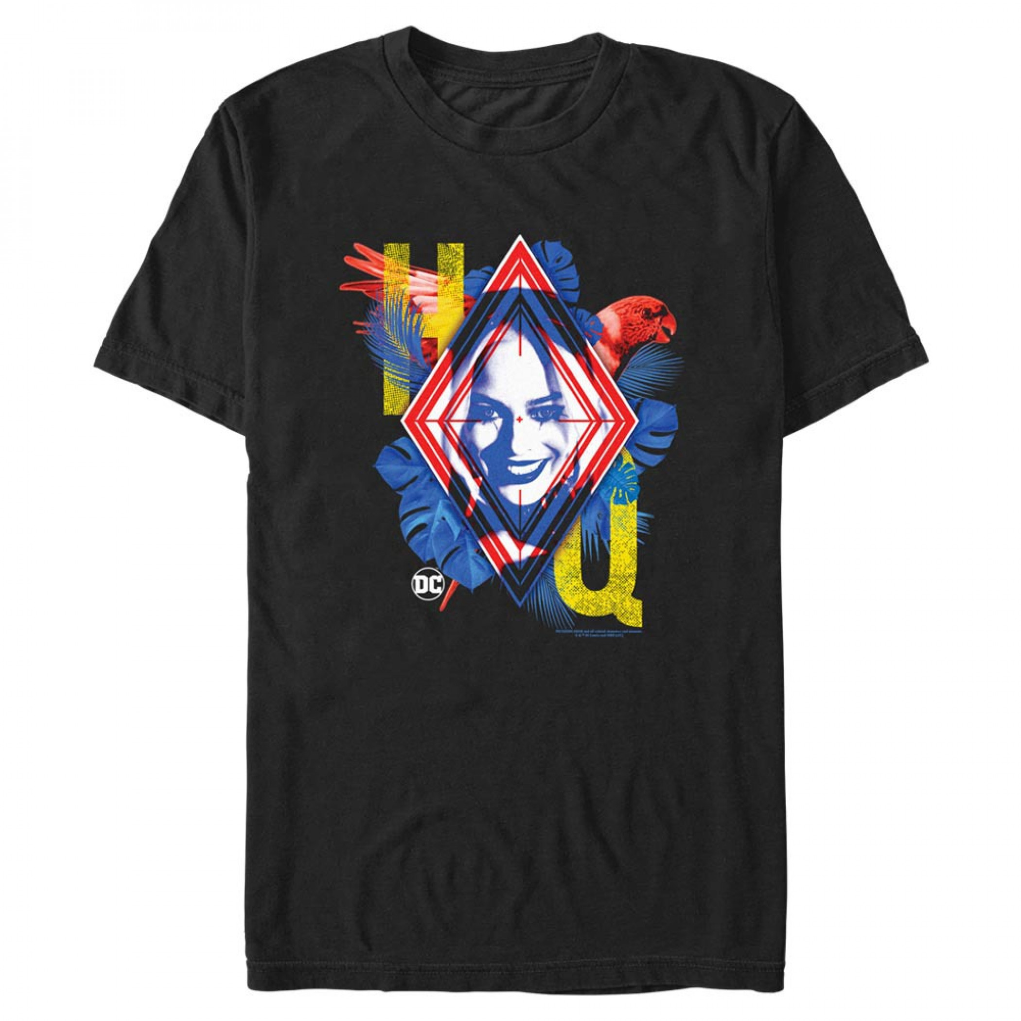 The Suicide Squad Harley Quinn HQ Character Portrait Men's T-Shirt