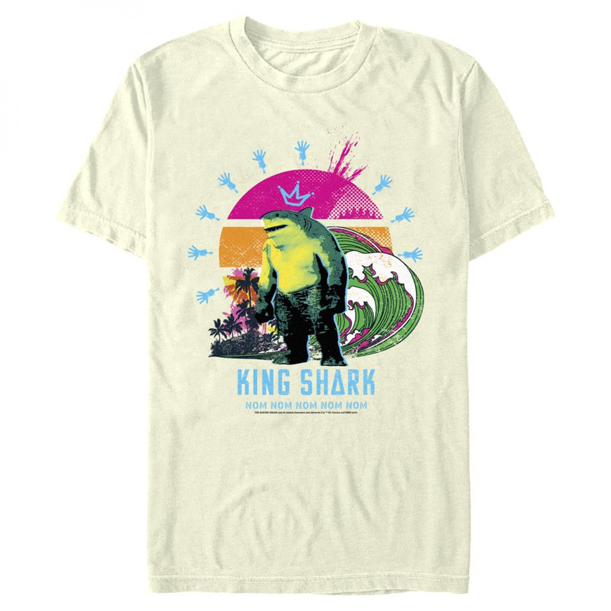 The Suicide Squad King Shark Beach Sunrise Men's T-Shirt