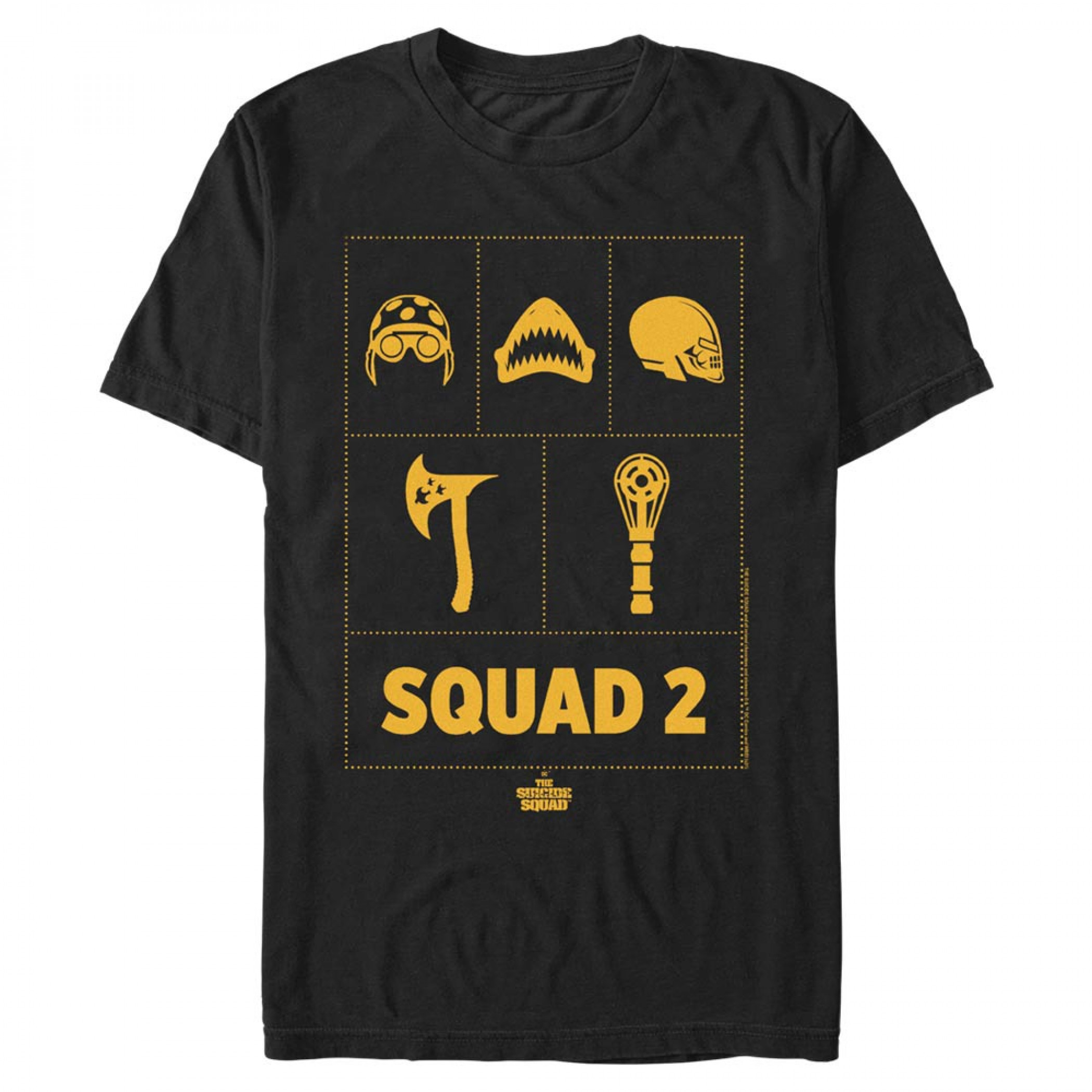 The Suicide Squad Squad-2 Character Logos Men's T-Shirt